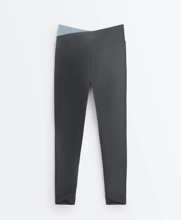 Comfortlux V-Waist Contrast Ankle-Length Leggings Comfortlux V-Waist Contrast Ankle-Length Leggings
