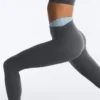Comfortlux V-Waist Contrast Ankle-Length Leggings Comfortlux V-Waist Contrast Ankle-Length Leggings