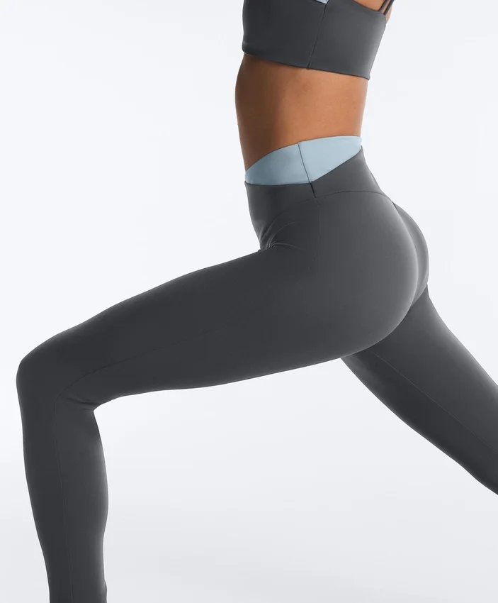 Comfortlux V-Waist Contrast Ankle-Length Leggings Comfortlux V-Waist Contrast Ankle-Length Leggings