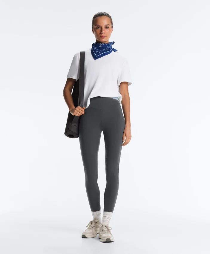 Comfortlux V-Waist Contrast Ankle-Length Leggings Comfortlux V-Waist Contrast Ankle-Length Leggings