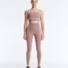 High-Rise Compressive Core-Control Ankle-Length Leggings with Contrast Details High-Rise Compressive Core-Control Ankle-Length Leggings with Contrast Details