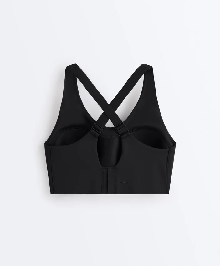 Compressive Cross-Back Sports Bra with Firm Support Compressive Cross-Back Sports Bra with Firm Support