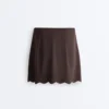 Compressive High-Rise Wavy Short Skirt Compressive High-Rise Wavy Short Skirt