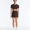 Compressive High-Rise Wavy Short Skirt Compressive High-Rise Wavy Short Skirt