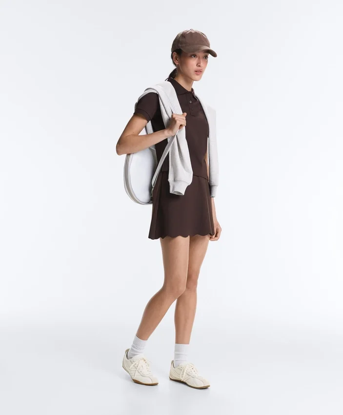 Compressive High-Rise Wavy Short Skirt Compressive High-Rise Wavy Short Skirt
