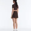 Compressive High-Rise Wavy Short Skirt Compressive High-Rise Wavy Short Skirt