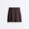 Compressive High-Rise Wavy Short Skirt Compressive High-Rise Wavy Short Skirt