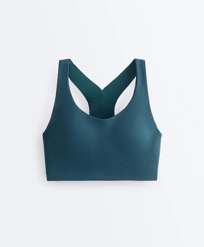 Compressive Medium-Support Bra with Cups Compressive Medium-Support Bra with Cups