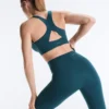Compressive Medium-Support Bra with Cups Compressive Medium-Support Bra with Cups