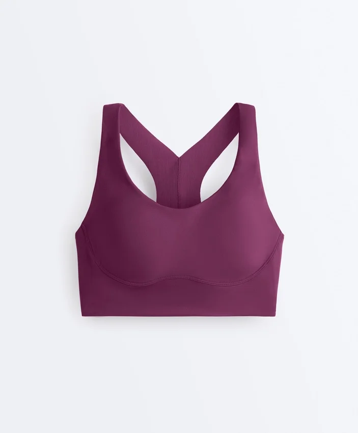 Compressive Medium-Support Bra with Cups Compressive Medium-Support Bra with Cups