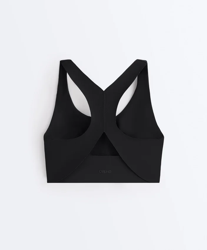 Compressive Medium-Support Bra with Cups Compressive Medium-Support Bra with Cups
