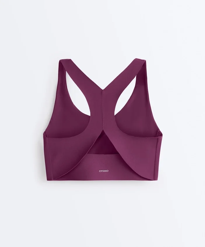 Compressive Medium-Support Bra with Cups Compressive Medium-Support Bra with Cups