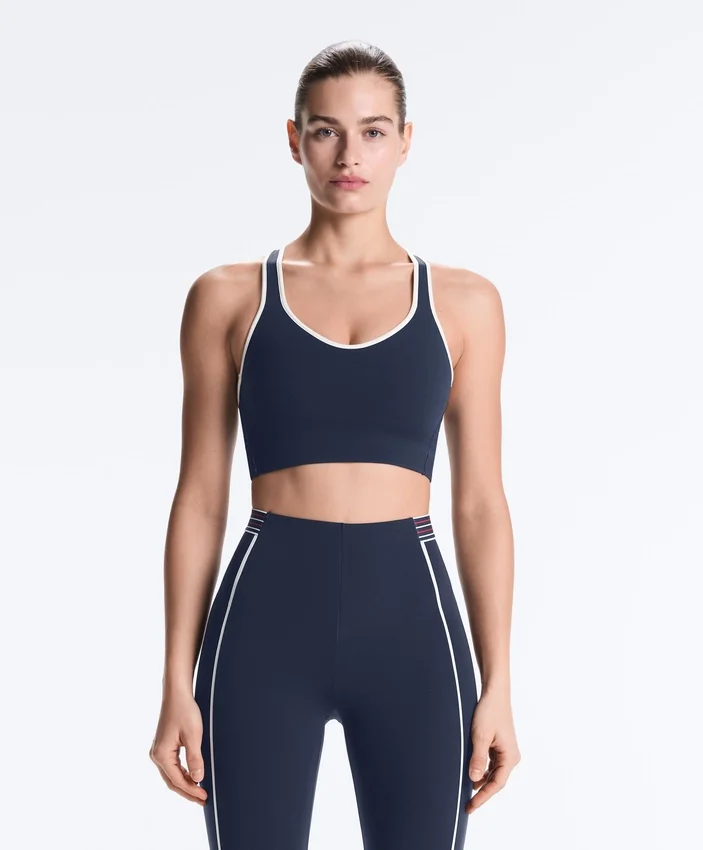 Compressive Medium Support Sports Bra with Rubber Cups Compressive Medium Support Sports Bra with Rubber Cups
