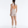 Contrast Compressive Short Jumpsuit Contrast Compressive Short Jumpsuit