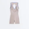Contrast Compressive Short Jumpsuit Contrast Compressive Short Jumpsuit