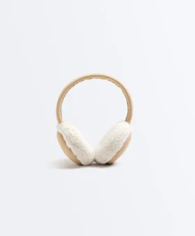 Contrast Faux Shearling Ear Muffs Contrast Faux Shearling Ear Muffs