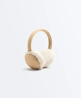 Contrast Faux Shearling Ear Muffs Contrast Faux Shearling Ear Muffs