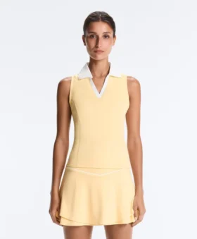 Contrast Sleeveless Comfortlux Polo Shirt