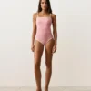 Contrast Trim Bandeau Swimsuit Contrast Trim Bandeau Swimsuit