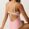Contrast Trim Bandeau Swimsuit Contrast Trim Bandeau Swimsuit