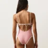 Contrast Trim Bandeau Swimsuit Contrast Trim Bandeau Swimsuit
