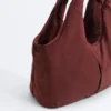 Contrast Trim Shopper Bag