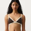 Contrast Trim Triangle Bikini Top Contrast Trim Triangle Bikini Top