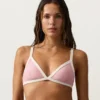 Contrast Trim Triangle Bikini Top Contrast Trim Triangle Bikini Top