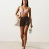 Contrast Trim Triangle Bikini Top Contrast Trim Triangle Bikini Top