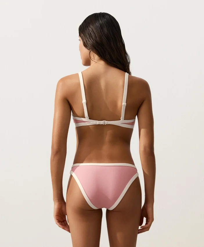 Contrast Trim Triangle Bikini Top Contrast Trim Triangle Bikini Top
