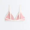 Contrast Trim Triangle Bikini Top Contrast Trim Triangle Bikini Top