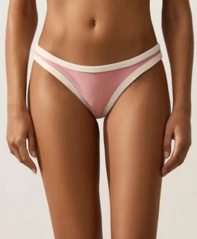 Contrast Trim U-Cut Medium-Coverage Bikini Briefs