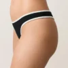 Contrast Trim U-Cut Thong Bikini Briefs Contrast Trim U-Cut Thong Bikini Briefs