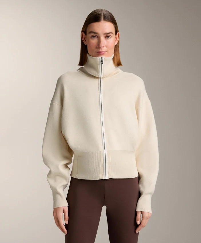 Contrast Zip Knit Jacket Contrast Zip Knit Jacket