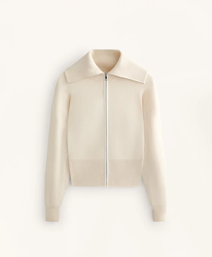 Contrast Zip Knit Jacket Contrast Zip Knit Jacket