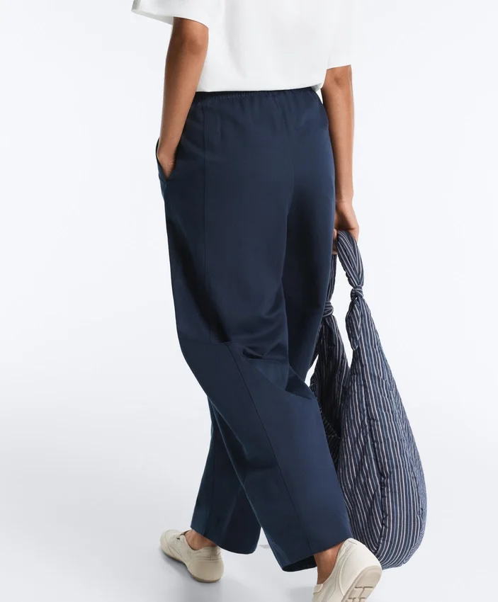 Cotton Blend Balloon Trousers Cotton Blend Balloon Trousers