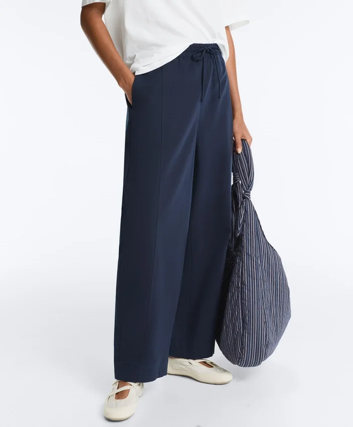 Cotton Blend Balloon Trousers Cotton Blend Balloon Trousers