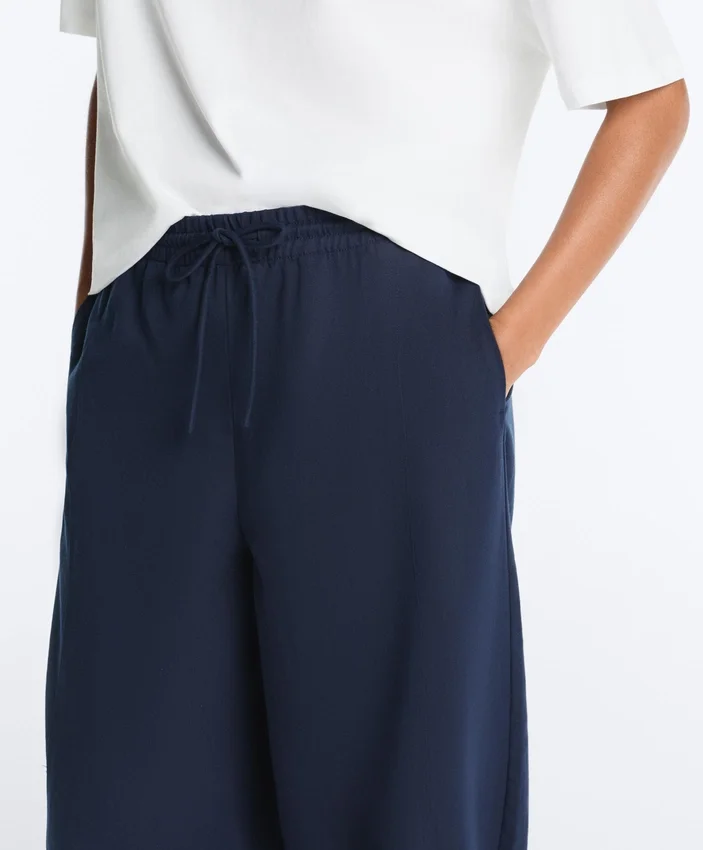Cotton Blend Balloon Trousers Cotton Blend Balloon Trousers