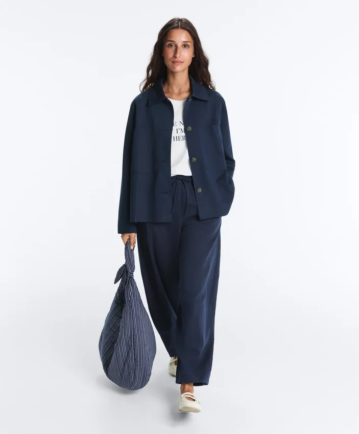 Cotton Blend Balloon Trousers Cotton Blend Balloon Trousers