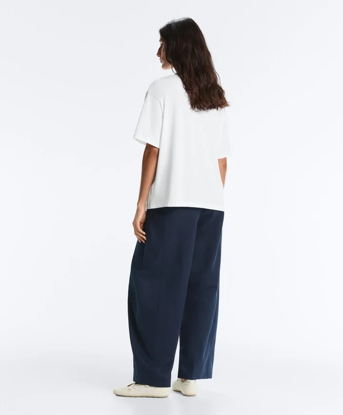 Cotton Blend Balloon Trousers Cotton Blend Balloon Trousers