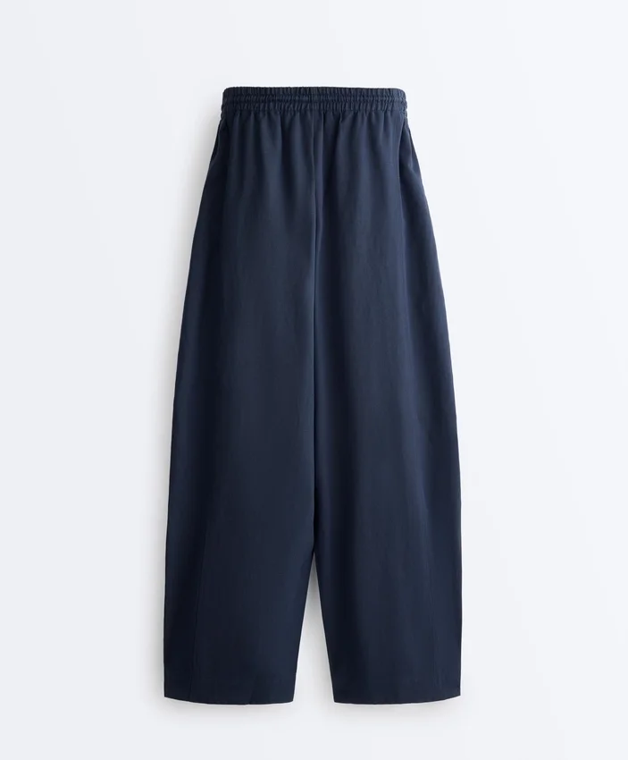 Cotton Blend Balloon Trousers Cotton Blend Balloon Trousers