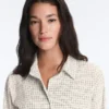 Cotton Blend Check Long Sleeve Shirt Cotton Blend Check Long Sleeve Shirt