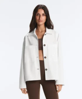 Cotton Blend Pocket Jacket