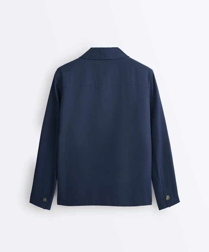 Cotton Blend Pocket Jacket Cotton Blend Pocket Jacket
