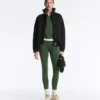 Cotton Blend Raised Neck Jacket