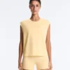 Cotton Blend Sleeveless T-Shirt Cotton Blend Sleeveless T-Shirt
