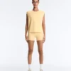Cotton Blend Sleeveless T-Shirt Cotton Blend Sleeveless T-Shirt