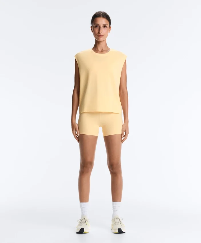 Cotton Blend Sleeveless T-Shirt Cotton Blend Sleeveless T-Shirt