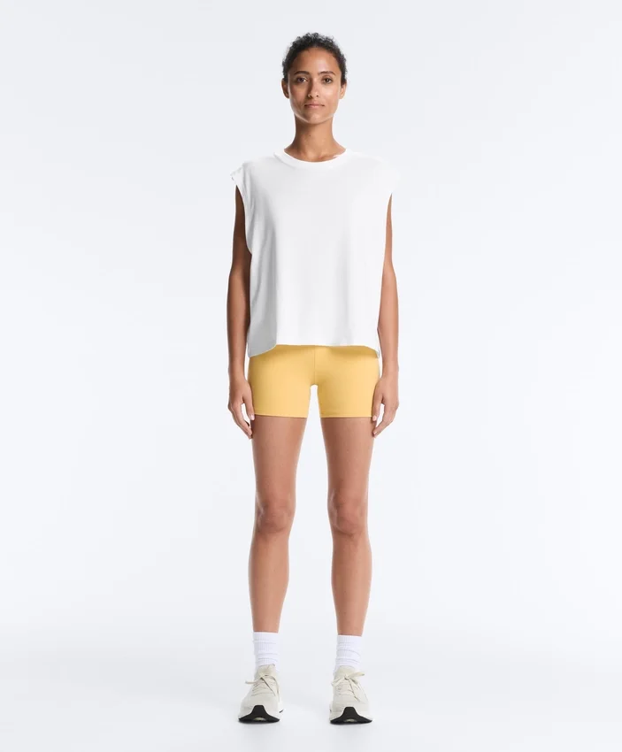 Cotton Blend Sleeveless T-Shirt Cotton Blend Sleeveless T-Shirt