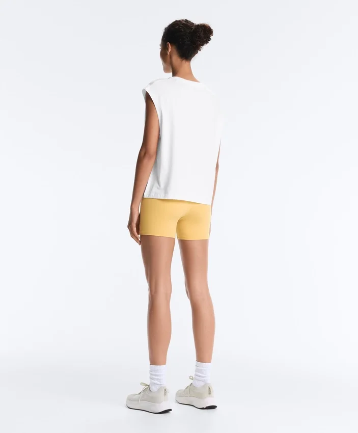 Cotton Blend Sleeveless T-Shirt Cotton Blend Sleeveless T-Shirt